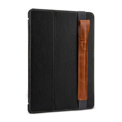 StilGut - IPad Pro 9.7" Pencil-Halter Mit Lightning Adapter-Fach & Lasche -Outlet STILGUT Store ipad pro 9 7 pencil halter mit lightning adapter fach lasche cognac 04