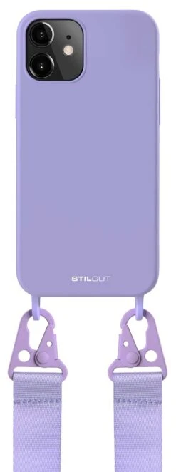 StilGut - Handykette Für IPhone 12 Mini 9 StilGut - Handykette Für IPhone 12 Mini -Outlet STILGUT Store iphone 12 mini lanyard case purple 04