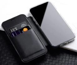 StilGut - IPhone 12 Mini NFC/RFID Blocking Hülle 10 StilGut - IPhone 12 Mini NFC/RFID Blocking Hülle -Outlet STILGUT Store iphone 12 mini rfid blocking book case black 03