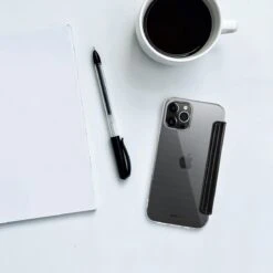 StilGut - IPhone 12 Pro NFC/RFID Blocking Hülle 13 StilGut - IPhone 12 Pro NFC/RFID Blocking Hülle -Outlet STILGUT Store iphone 12 pro rfid blocking book case black 04