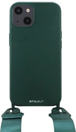 StilGut - Handykette Für IPhone 13 12 StilGut - Handykette Für IPhone 13 -Outlet STILGUT Store iphone 13 lanyard case dark green 01 1