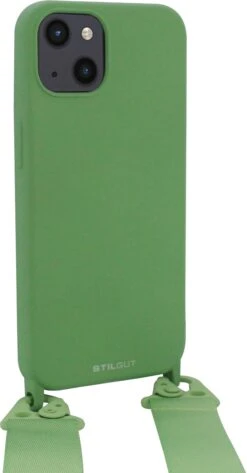 StilGut - Handykette Für IPhone 13 Mini -Outlet STILGUT Store iphone 13 mini lanyard case light green 01