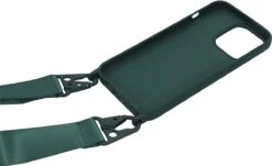 StilGut - Handykette Für IPhone 13 Pro -Outlet STILGUT Store iphone 13 pro lanyard case dark green 05