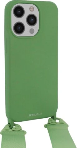 StilGut - Handykette Für IPhone 13 Pro -Outlet STILGUT Store iphone 13 pro lanyard case light green 01