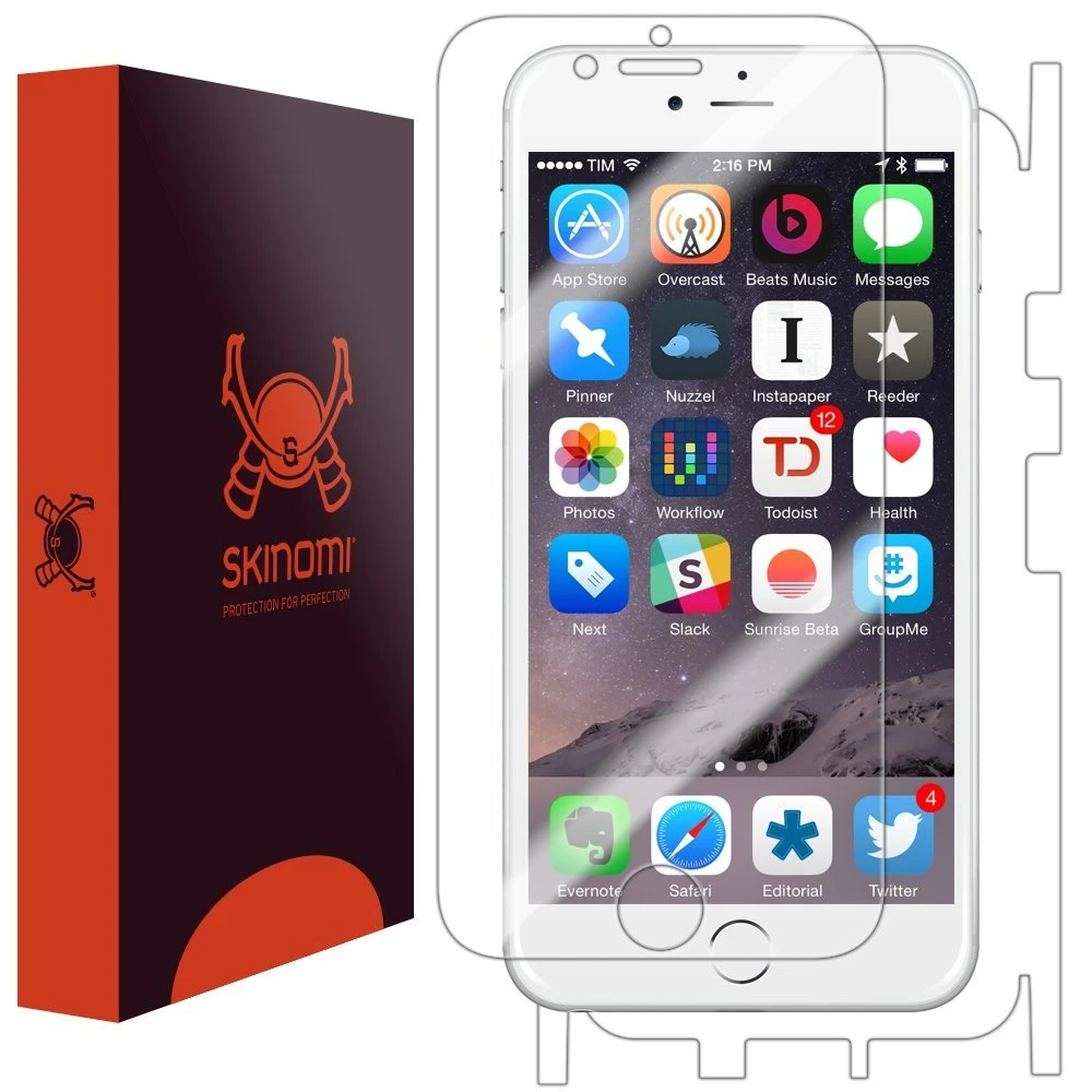 Skinomi - Displayschutzfolie Für IPhone 6 (2er Pack) TechSkin Für Vorder- Und Rückseite 1 Skinomi - Displayschutzfolie Für IPhone 6 (2er Pack) TechSkin Für Vorder- Und Rückseite