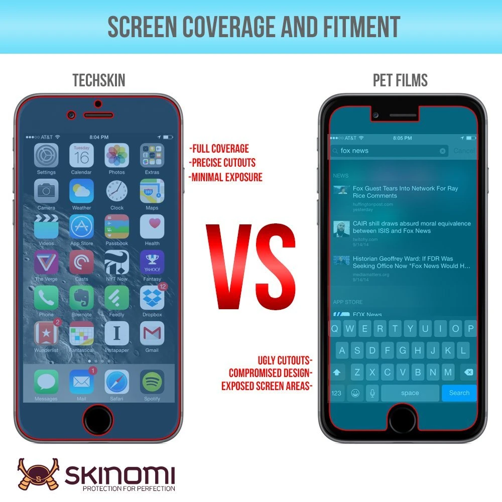 Skinomi - Displayschutzfolie Für IPhone 6 (2er Pack) TechSkin Für Vorder- Und Rückseite 2 Skinomi - Displayschutzfolie Für IPhone 6 (2er Pack) TechSkin Für Vorder- Und Rückseite – Bild 2