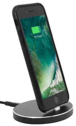 StilGut - IPhone Dockingstation Oval 16 StilGut - IPhone Dockingstation Oval -Outlet STILGUT Store iphone dockingstation airdock oval schwarz 01