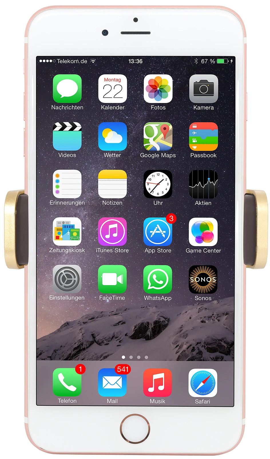 StilGut - Kfz-Halterung Für Smartphone Mit Leder 4 StilGut - Kfz-Halterung Für Smartphone Mit Leder – Bild 4