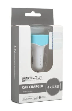 StilGut - Kfz-Ladegerät Mit 4 USB Anschlüssen -Outlet STILGUT Store kfz ladegeraet mit 4 usb anschluessen stilgut weis572792cfb8f50