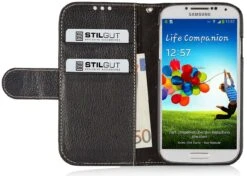 StilGut - Ledertasche "Talis" Für Samsung Galaxy S4 I9500 & I9505 -Outlet STILGUT Store lederhulle samsung galaxy s4 schw 10 1