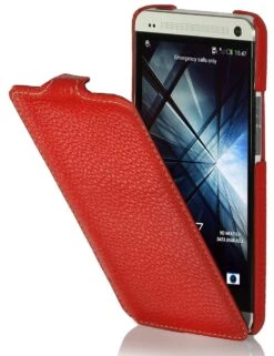 StilGut - UltraSlim Case Für HTC One Aus Leder -Outlet STILGUT Store ledertasche htc one rot 10