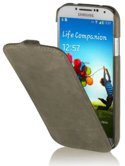 StilGut - UltraSlim Case Für Samsung Galaxy S4 I9500 & I9505 Old Style -Outlet STILGUT Store ledertasche samsung s4 gr 01