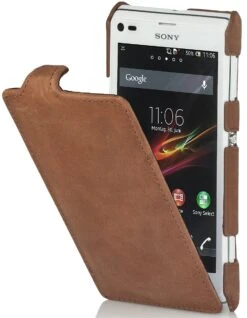 StilGut - UltraSlim Case Für Sony Xperia L 21 StilGut - UltraSlim Case Für Sony Xperia L -Outlet STILGUT Store ledertasche sony xperia l vintage 1
