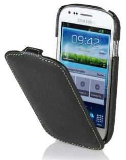 StilGut - UltraSlim Case Für Samsung Galaxy S3 Mini I8190 -Outlet STILGUT Store ledertasche samsung galaxy s3 mini schw 10