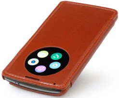 StilGut - Ledertasche "Book Type" Für LG G3 Mit Sichtfenster -Outlet STILGUT Store lg g3 case sichtf cog 05