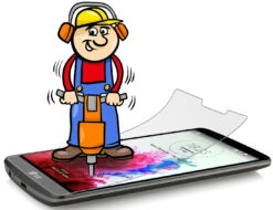 StilGut - Displayschutzfolie "Panzerglas" Für LG G3 (2er-Pack) -Outlet STILGUT Store lg g3 panzerglasfolie 03