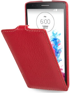 StilGut - UltraSlim Case Für LG G3s Aus Leder -Outlet STILGUT Store lg g3 s tasche us rot 01