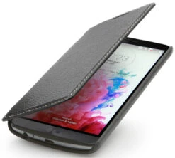 StilGut - Ledertasche "Book Type" Für LG G3 -Outlet STILGUT Store lg g3 tasche bt schw 01 1
