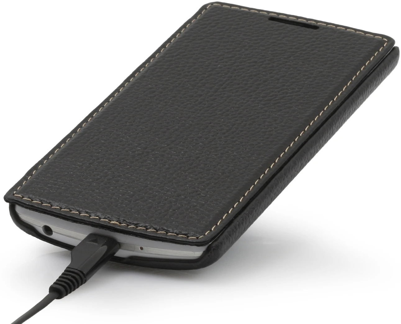 StilGut - Ledertasche "Book Type" Für LG G3s 4 StilGut - Ledertasche "Book Type" Für LG G3s – Bild 4