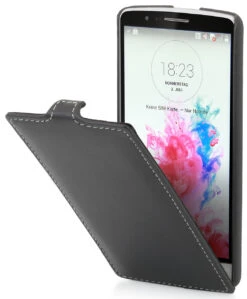 StilGut - UltraSlim Case Für LG G3s Aus Leder -Outlet STILGUT Store lg g3s tasche us schwn 01 65