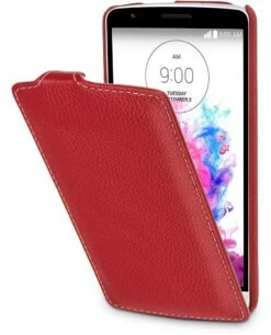 StilGut - Handyhülle Für LG G3 Stylus "UltraSlim" Aus Leder -Outlet STILGUT Store lg g3 stylus case us rot 01
