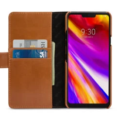 StilGut - LG G7 ThinQ Hülle Talis Mit Kreditkartenfach -Outlet STILGUT Store lg g7 thinq huelle talis mit kartenfachern cognac 1