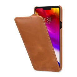StilGut - LG G7 ThinQ Hülle UltraSlim -Outlet STILGUT Store lg g7 thinq huelle ultraslim cognac 1
