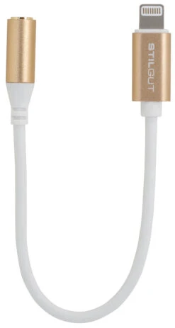 StilGut - Lightning-Adapter Auf 3,5-mm-Kopfhöreranschluss -Outlet STILGUT Store lightning adapter auf 3 5 mm kopfhoereranschluss weiss 01 1