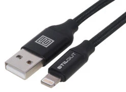 StilGut - Lightning Kabel Premium (Apple MFi Zertifiziert) 2 M -Outlet STILGUT Store lightning kabel premium 2 m schwarz 01