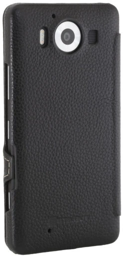 StilGut - Lumia 950 Tasche Book Type Aus Leder Mit Clip -Outlet STILGUT Store lumia 950 huelle bt mc schw 06 1