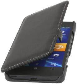 StilGut - Lumia 950 Tasche Book Type Aus Leder Mit Clip -Outlet STILGUT Store lumia 950 tasche bt mc schwn 01