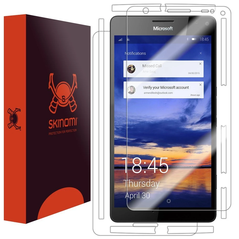 Skinomi - Displayschutzfolie Lumia 950 XL TechSkin Vorder- Und Rückseite 1 Skinomi - Displayschutzfolie Lumia 950 XL TechSkin Vorder- Und Rückseite
