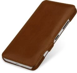 StilGut - Handyhülle Für Lumia 640 "Book Type" Mit Clip (Orange/Blau) -Outlet STILGUT Store microsoft lumia640v2 btmc cognac 03
