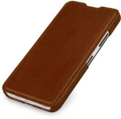 StilGut - Handyhülle Für Lumia 640 "Book Type" Ohne Clip (Orange/Blau) -Outlet STILGUT Store microsoft lumia640v2 btoc cognac 03