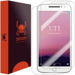 Skinomi - Displayschutzfolie Moto G4 Plus TechSkin Vorder- Und Rückseite