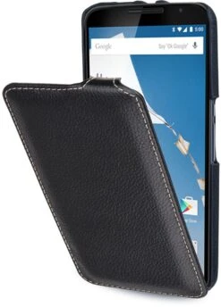 StilGut - Handyhülle Für Nexus 6 "UltraSlim" Aus Leder -Outlet STILGUT Store nexus 6 case us schw 01 1