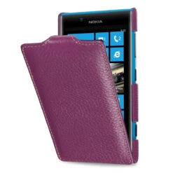 StilGut - UltraSlim Case Für Nokia Lumia 720 Aus Leder -Outlet STILGUT Store nokia 720 troyes purple 1
