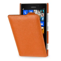 StilGut - UltraSlim Case Für Nokia Lumia 925 Aus Leder -Outlet STILGUT Store nokia 925troyesorange 1