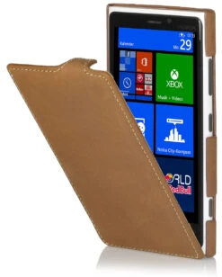 StilGut - UltraSlim Case Für Nokia Lumia 920 Old Style -Outlet STILGUT Store nokia l920 old camelbrown 01 ohne 1