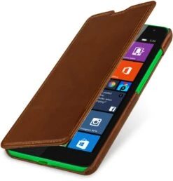 StilGut - Handyhülle Für Microsoft Lumia 535 "Book Type" Ohne Clip -Outlet STILGUT Store nokia lumia 535 case bt cog 01 1