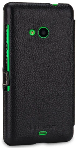 StilGut - Handyhülle Für Microsoft Lumia 535 "Book Type" Mit Clip -Outlet STILGUT Store nokia lumia 535 etui bt mc schw 05