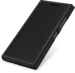 StilGut - Handyhülle Für Nokia Lumia 730 & 735 "Book Type" Aus Leder -Outlet STILGUT Store nokia lumia 730 case bt oc schwn 03
