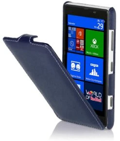 StilGut - UltraSlim Case Für Nokia Lumia 820 Aus Leder -Outlet STILGUT Store nokia lumia820 blue 4m