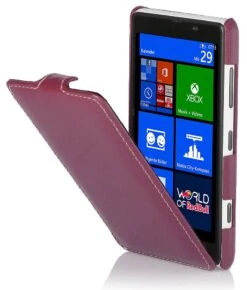 StilGut - UltraSlim Case Für Nokia Lumia 820 Aus Leder -Outlet STILGUT Store nokia lumia820 purpur 4m