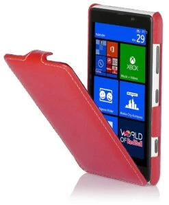 StilGut - UltraSlim Case Für Nokia Lumia 820 Aus Leder -Outlet STILGUT Store nokia lumia820 rot 4m 1