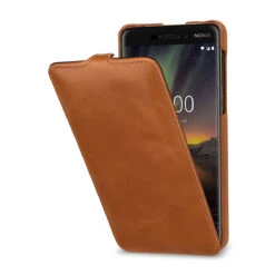StilGut - Nokia 6.1 Hülle UltraSlim -Outlet STILGUT Store nokia 6 2018 huelle ultraslim cognac w 01