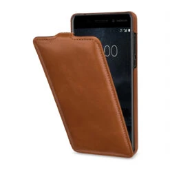StilGut - Nokia 6 Hülle UltraSlim -Outlet STILGUT Store nokia 6 huelle ultraslim aus leder cognac 01