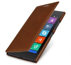 StilGut - Handyhülle Für Nokia Lumia 730 & 735 "Book Type" Aus Leder -Outlet STILGUT Store nokia lumia 730 tasche bt oc cog 01