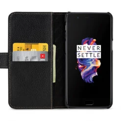 StilGut - OnePlus 5 Hülle Talis Mit Kreditkartenfach -Outlet STILGUT Store oneplus 5 huelle talis mit kreditkartenfach schwarz 01