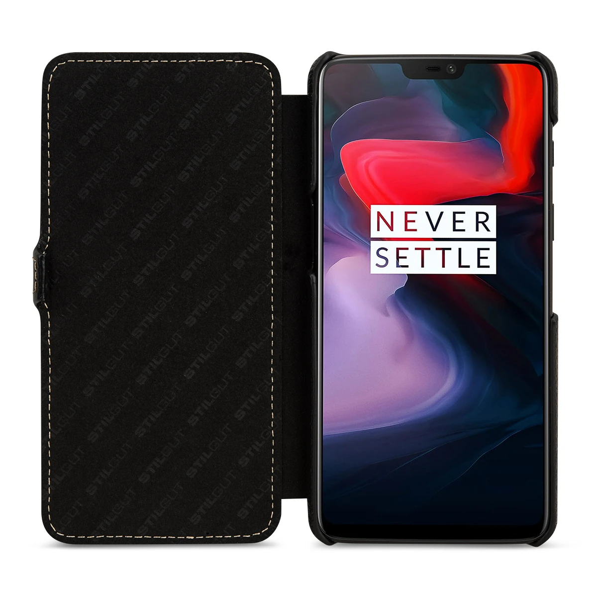 StilGut - OnePlus 6 Tasche Book Type Mit Clip 2 StilGut - OnePlus 6 Tasche Book Type Mit Clip – Bild 2